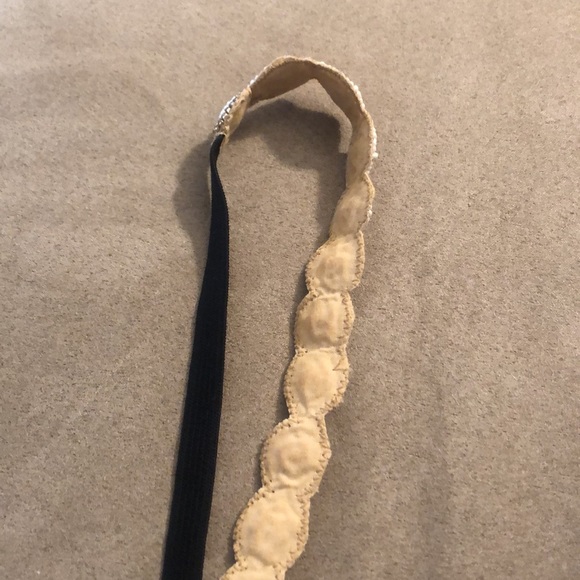 Gorgeous faux pearl and gold glass bead headband - Picture 6 of 7